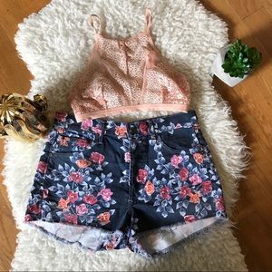 CITIZENS OF HUMANITY Chloe highwaist floral shorts